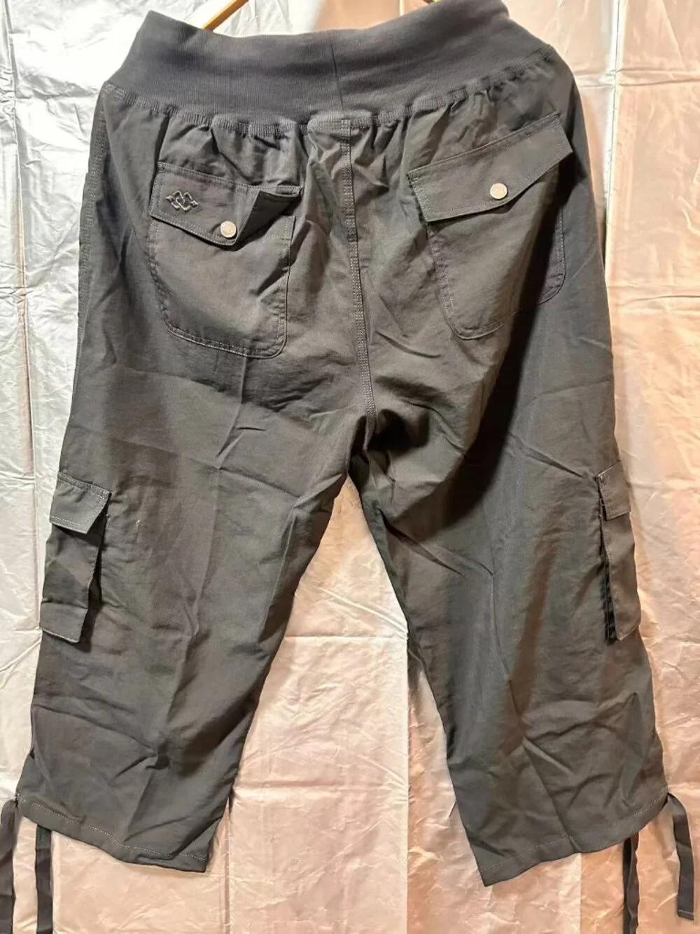 Women's Cargo Hiking Capri Pants Lightweight Quick Dry Running Athletic Casual - Picture 13 of 14